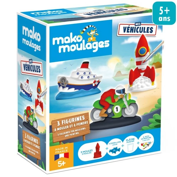 Nouveau đ Mako Creations Moulage Enfant Coffret Moulage En PlĂątre - VĂ©hicules - 3 Pcs â 3 Nouveau đ Mako Creations Moulage Enfant Coffret Moulage En PlĂątre - VĂ©hicules - 3 Pcs â