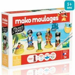 Offres 🎁 Mako Creations Moulage Enfant Coffret Moulage En Plâtre - Pirates à Bord - 5 Pcs 😀