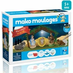 Bon marché 😀 Mako Creations Moulage Enfant Coffret Moulage En Plâtre - Ma Crèche De Noël - 5 Pcs 🤩