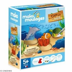 Sortie đ Mako Creations Moulage Enfant Coffret Moulages En PlĂątre - Cap Sur La Mer - 3 Moules â€ïž