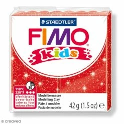 Les meilleures critiques de ⌛ Pâte Fimo Kids Rouge Pailleté 212 - 42 G 🧨