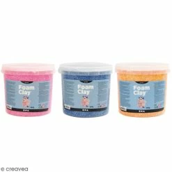 Remise 🧨 Creativ Company Pâte à Modeler Recharge Pâte à Modeler Autodurcissante Foam Clay - Paillettes - 560 G ⌛