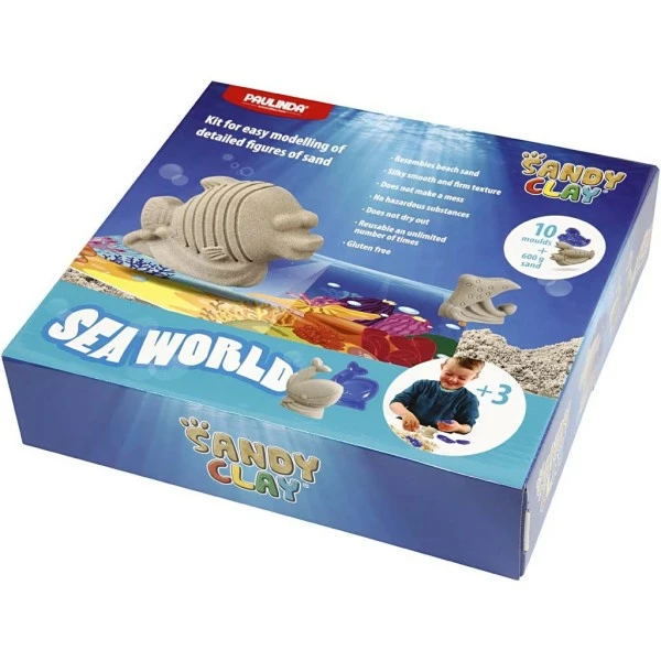 Remise ⌛ Creativ Company Kit Sable à Modeler Sandy Clay - Animaux Marins - 600 G ⭐ 4 Remise ⌛ Creativ Company Kit Sable à Modeler Sandy Clay - Animaux Marins - 600 G ⭐ – Image 2