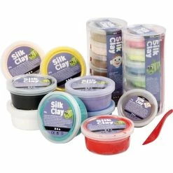 Coupon 🛒 Creativ Company Coffret Pâte à Modeler Silk Clay®, Couleurs Assorties, 22Boîtes 💯