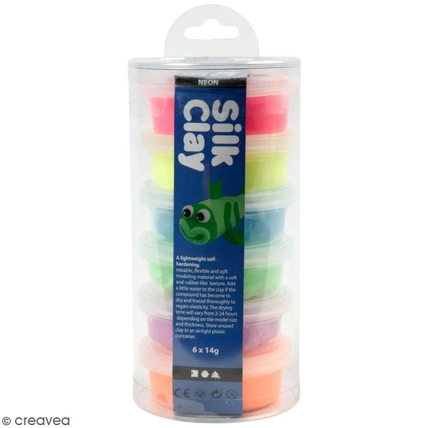 Meilleure vente 𼰠Creativ Company Coffret Pâte Ă Modeler Assortiment Pâte Ă Modeler Autodurcissante Silk Clay - Fluo - 6 Pcs đŻ 3 Meilleure vente 𼰠Creativ Company Coffret Pâte Ă Modeler Assortiment Pâte Ă Modeler Autodurcissante Silk Clay - Fluo - 6 Pcs đŻ