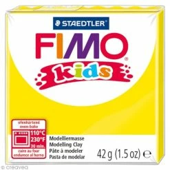 Meilleur prix 🌟 Pâte Fimo Kids Jaune 1 - 42 Gr ❤️