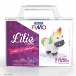 Offres 🛒 Graine Créative Coffret Pâte à Modeler Kit Figurine Fimo - Lilie La Licorne 👏