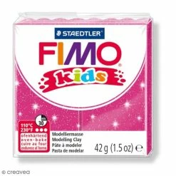 Meilleure vente 😍 Pâte Fimo Kids Rose Pailleté 262 - 42 G 👏
