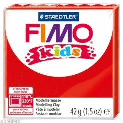 Acheter 🤩 Pâte Fimo Kids Rouge 2 - 42 Gr 🛒