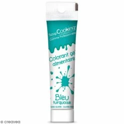 Promo 🔥 ScrapCooking Gel Colorant Alimentaire Bleu Turquoise - 20 G ⭐