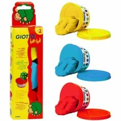 Sortie 😉 Pâte à Modeler Bébé Pâte à Modeler GIOTTO Bébé étui 3 Pots Primaires De 100 Gr 🛒