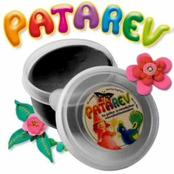 Nouveau 🧨 Pâte à Modeler Recharge Pâte à Modeler Patarev Noir Pot De 30 G 🎉