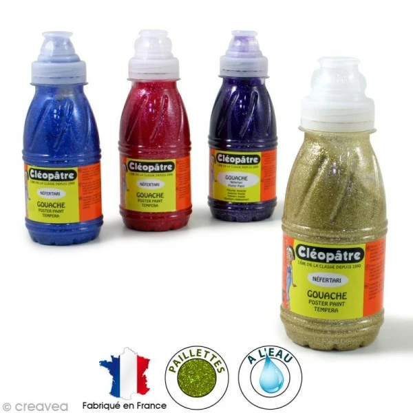 Nouveau đ ClĂ©opĂątre Gouache PailletĂ©e Gel PailletĂ© NĂ©fertari - 250 Ml đ 1 Nouveau đ ClĂ©opĂątre Gouache PailletĂ©e Gel PailletĂ© NĂ©fertari - 250 Ml đ