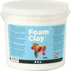 Offres 🧨 Creativ Company Pâte à Modeler Recharge Pâte à Modeler Autodurcissante Foam Clay - Blanc - 560 Gr 😍