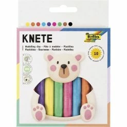 Top 10 ✔️ Folia Coffret Pâte à Modeler Pâte à Modeler Pour Enfants, 10 Bâtons, Assortie 🔥
