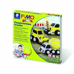 Coupon 🔔 Fimo Fimo Kids Kit De Modelage Form & Play "Construction Trucks" ⌛