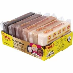 Promo 🤩 Pâte à Modeler Recharge Pâte à Modeler Jovi Pack De 6 Unités De 50 Grammes Multi Cultural 👍