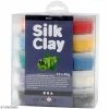 Acheter 😉 Creativ Company Coffret Pâte à Modeler Kit Pâte à Modeler Silk Clay - Multicolore - 10 Pcs 🤩