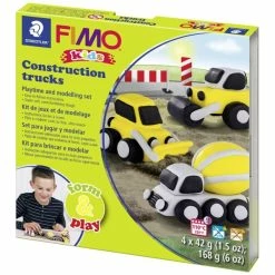 Grosses soldes ⌛ Fimo Fimo Kids Kit De Modelage Form & Play ''Construction Trucks'' ✨
