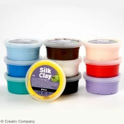 Acheter 😉 Creativ Company Coffret Pâte à Modeler Kit Pâte à Modeler Silk Clay - Multicolore - 10 Pcs 🤩 -Modelage pour enfant Soldes unnamed file 58