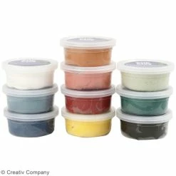 Meilleure vente 🔥 Creativ Company Coffret Pâte à Modeler Assortiment De Pâtes à Modeler Silk Clay - 10 X 40 G 🧨 -Modelage pour enfant Soldes unnamed file 64