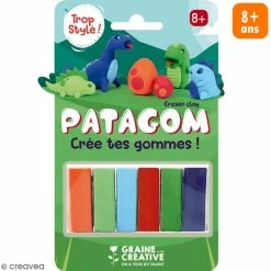 Meilleur prix 🎁 Set Patagom Graine Créative - Dinosaures - 6 Pains ⌛