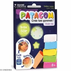 Bon marché 😉 Set Patagom Graine Créative - Phosphorescent - 6 Pains 🛒