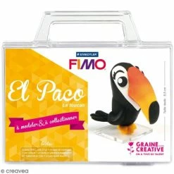 Sortie 😀 Graine Créative Coffret Pâte à Modeler Kit Figurine Fimo - El Paco Le Toucan 🔥