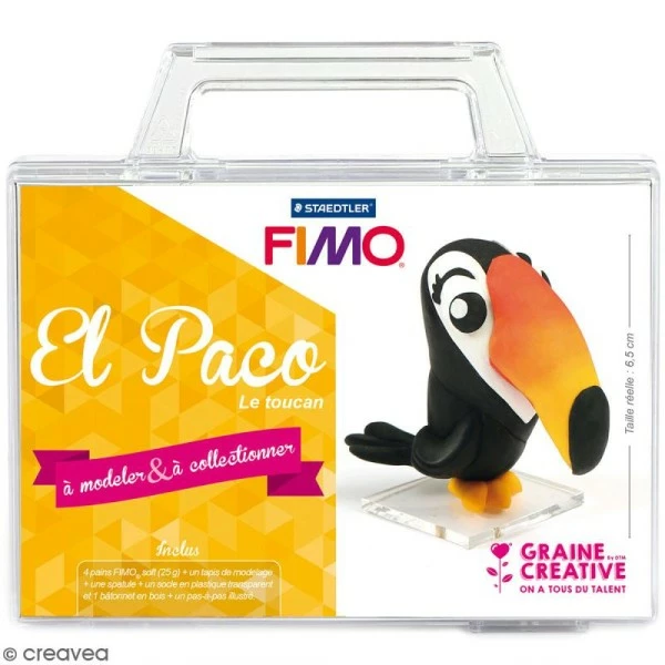 Sortie đ Graine CrĂ©ative Coffret PĂąte Ă Modeler Kit Figurine Fimo - El Paco Le Toucan đ„ 3 Sortie đ Graine CrĂ©ative Coffret PĂąte Ă Modeler Kit Figurine Fimo - El Paco Le Toucan đ„