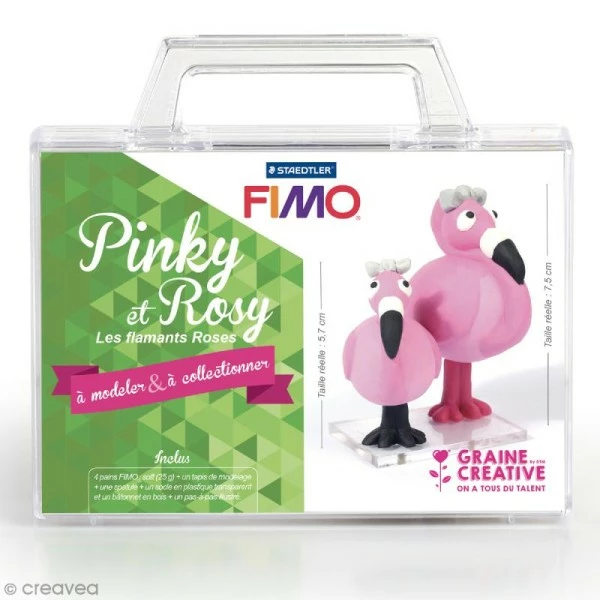 Grosses soldes đ„° Graine CrĂ©ative Coffret PĂąte Ă Modeler Kit Figurine Fimo - Pinky Et Rosy â 3 Grosses soldes đ„° Graine CrĂ©ative Coffret PĂąte Ă Modeler Kit Figurine Fimo - Pinky Et Rosy â