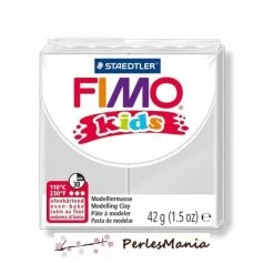 Coupon 👏 Perlesmania 1 PAIN PATE FIMO KIDS GRIS CLAIR 42gr REF 8030-80 😍