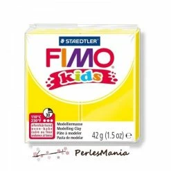 Offres 🌟 Perlesmania PAIN PATE FIMO KIDS JAUNE 42gr 8030-1 MODELAGE 🛒