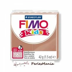 Meilleur prix ✔️ Perlesmania 1 PAIN PATE FIMO KIDS CHATAIN CLAIR 42gr REF 8030-71 🤩
