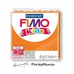 Offres 🎉 Perlesmania PAIN PATE FIMO KIDS ORANGE 42gr 8030-4 MODELAGE ⌛