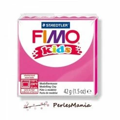 Remise ❤️ Perlesmania PAIN PATE FIMO KIDS FUCHSIA 42gr 8030-220 MODELAGE ✔️