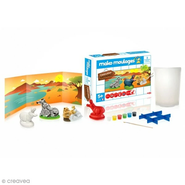 Budget 🧨 Mako Creations Moulage Enfant Coffret Moulages En Plâtre - Destination Savane - Mako Moulages - 3 Moules 😀 4 Budget 🧨 Mako Creations Moulage Enfant Coffret Moulages En Plâtre - Destination Savane - Mako Moulages - 3 Moules 😀 – Image 2