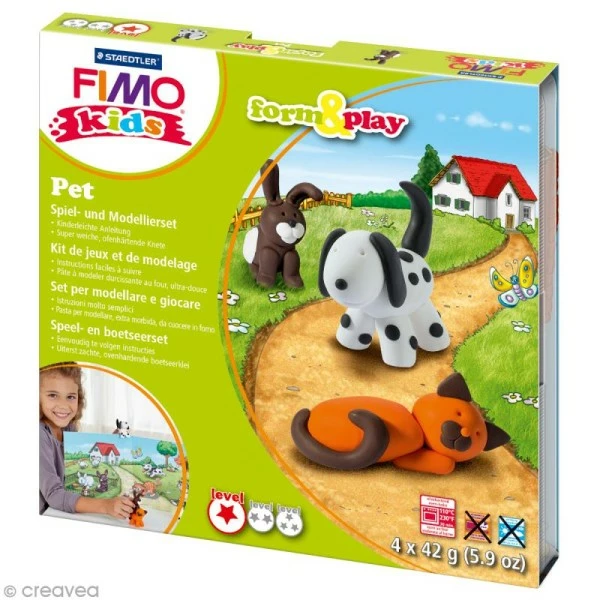 Coupon đ„ Kit PĂąte Fimo Kids - Animaux Domestiques - Niveau Facile â 3 Coupon đ„ Kit PĂąte Fimo Kids - Animaux Domestiques - Niveau Facile â