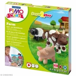 Acheter đ Kit Pâte Fimo Kids - Animaux De La Ferme - Niveau Facile đ
