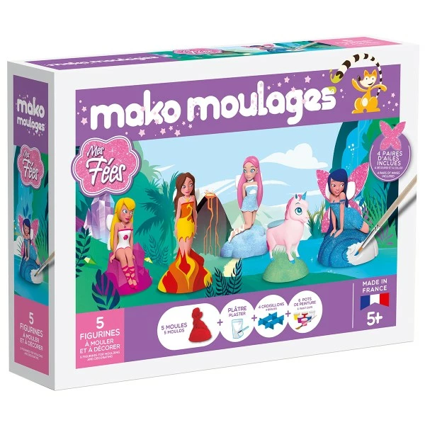 Vente flash ⌛ Mako Creations Moulage Enfant Coffret Moulages En Plâtre - Mes Fées - Mako Moulages - 5 Moules 🧨 3 Vente flash ⌛ Mako Creations Moulage Enfant Coffret Moulages En Plâtre - Mes Fées - Mako Moulages - 5 Moules 🧨